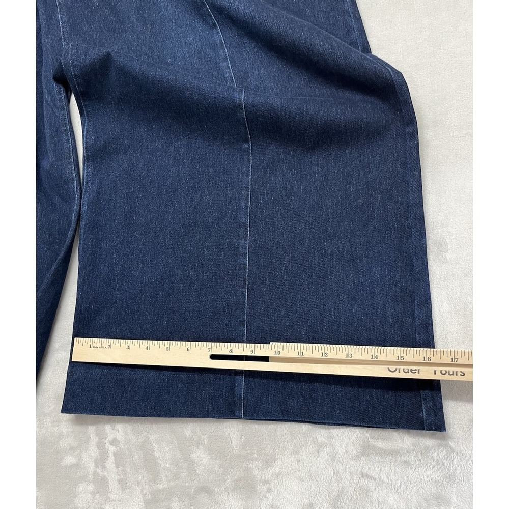 Halara Flex Denim Wide Leg Jeans Women XL Washed High Waisted Pockets Athleisure - Picture 10 of 13